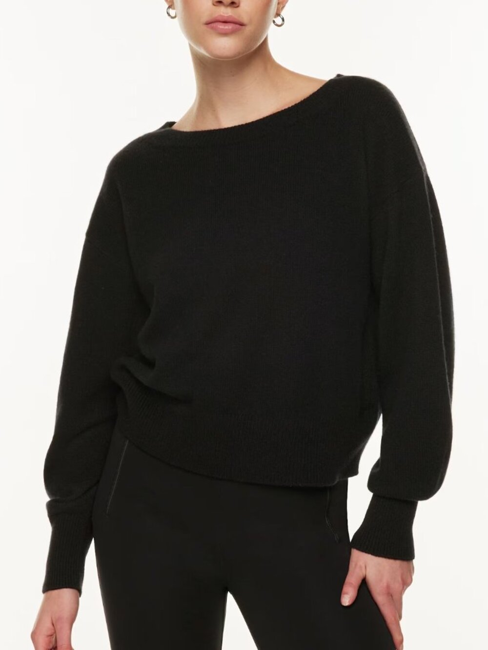 Babaton Session Luxe Cashmere Sweater | Aritzia | 2XS | Black